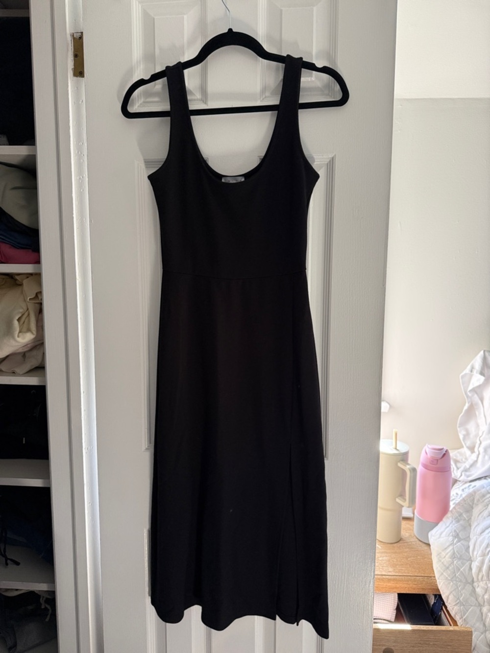 Leith Black Sleeveless Maxi Dress